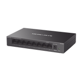 Switch NO Administrable / Para escritorio / Carcasa de Metal / 8 puertos 10/100/1000 Mbps / Diseño Compacto / Plug and Play