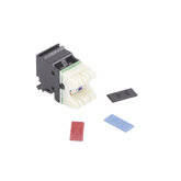 Jack MAX UTP Categoría 6, Estilo 110, Montaje Plano, Color Negro