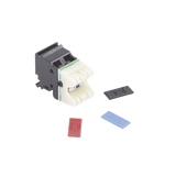 Jack MAX UTP Categoría 6, Estilo 110, Montaje Plano, Color Negro