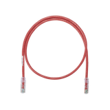 Cable de parcheo UTP Categoría 6, con plug modular en cada extremo - 1 ft (30.48 cm) - Rojo