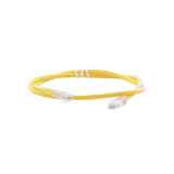 Cable de parcheo UTP Categoría 6, con plug modular en cada extremo - 1 m. - Amarillo