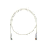 Cable de parcheo UTP Categoría 6, con plug modular en cada extremo - 1 m. - Blanco mate