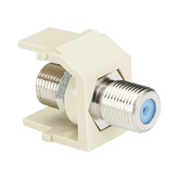 Módulo Acoplador Coaxial Tipo F, Keystone, de 75 Ohms, 3.0 GHz, Color Blanco Mate