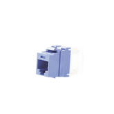 Conector Jack Estilo 110 (de Impacto), Tipo Keystone, Categoría 5e, de 8 posiciones y 8 cables, Color Azul