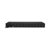 PDU ATS (Fuente Redundante Auto-transferible) Monitoreable, Para Distribución de Energía, 2 Entradas 120 Vca NEMA5-15P, Con 10 Salidas NEMA 5-15R, Horizontal 19in, 1UR