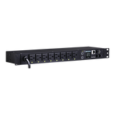 PDU Switchable por Toma, Para Distribución de Energía, Entrada 120 Vca NEMA 5-15P, Con 8 Salidas NEMA 5-15R, Horizontal 19in, 1UR