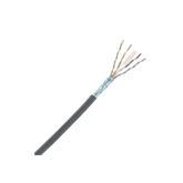 Bobina de Cable Blindado F/UTP de 4 Pares, Cat6A, Soporte de Aplicaciones 10GBase-T, LSZH (Libre de Gases Tóxicos), Color Negro, Para Interior, 305m