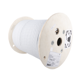 Bobina de Cable Blindado F/UTP de 4 Pares, Cat6A, Soporte de Aplicaciones 10GBase-T, LSZH (Libre de Gases Tóxicos), Color Blanco, 305m