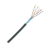 Bobina de Cable Planta Externa con Gel, de 4 pares, Cat6A, Blindado F/UTP, Color Negro, 305m