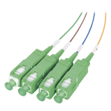 Splitter (Divisor Óptico) tipo PLC, de 1x4, conectores SC/APC de salida