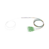 Splitter (Divisor Óptico) tipo PLC, de 1x4, conectores SC/APC de salida