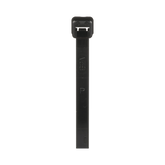 Cincho de Nylon 6.6 de Bloqueo, 188 mm largo x 4.8mm ancho, Color Negro, Exterior Resistente a Rayos UV, Paquete de 1000pz