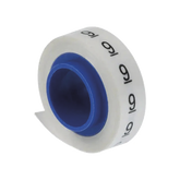 Rollo de Etiquetas Marcadoras, Pre-Impresos con el Número 9, de 2.4 metros, Color Blanco