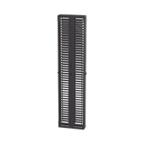 Organizador Vertical PatchRunner™, Doble (Frontal y Posterior), Para Rack Abierto de 45 Unidades, 6in de Ancho, Color Negro