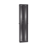 Organizador Vertical PatchRunner™, Doble (Frontal y Posterior), Para Rack Abierto de 45 Unidades, 8in de Ancho, Color Negro