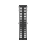 Organizador Vertical PatchRunner™, Doble (Frontal y Posterior), Para Rack Abierto de 45 Unidades, 10in de Ancho, Color Negro