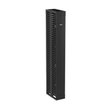 Organizador Vertical PatchRunner™, Doble (Frontal y Posterior), Para Rack Abierto de 45 Unidades, 10in de Ancho, Color Negro