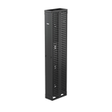 Organizador Vertical PatchRunner™, Doble (Frontal y Posterior), Para Rack Abierto de 45 Unidades, 10in de Ancho, Color Negro