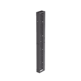 Organizador Vertical PatchRunner™, Sencillo (Solo Frontal), Para Rack Abierto de 45 Unidades, 6 in de Ancho, Color Negro