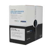 Bobina de cable U/UTP Cat6A de 305 mts, Color Azul, CMR, soporta 10G-BaseT para transmisión de frecuencias de hasta 500MHz, UL