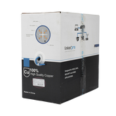 Bobina de cable U/UTP Cat6A de 305 mts, Color Azul, CMR, soporta 10G-BaseT para transmisión de frecuencias de hasta 500MHz, UL