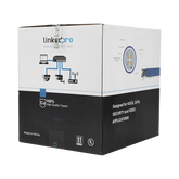Bobina de cable de 305 metros Cat6+ Blindado F/UTP, CM, CALIBRE 23 ALTO RENDIMIENTO, ETL,UL, color azul, super flexible, para aplicaciones de video vigilancia, video HD, y redes de datos. Uso interior.
