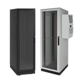 Gabinete de Telecomunicaciones ProLine V/D, 600 mm de Ancho, 1000 mm de Profundidad, Compatible Con Aire Acondicionado Tipo G52, NEMA 12, 42 UR, Color Negro