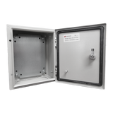 Gabinete de Acero IP66 / 300x400x200 mm / 11.8x15.7x7.9 in / IK10 / 30 kg / Placa Trasera Metálica