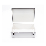 Gabinete ABS Exterior / IP66 / 350 x 460 x 160 mm / Broche Inoxidable / Opción Candado / Poste, Torre o Pared