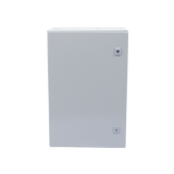 Gabinete de Acero IP66 / 400 x 600 x 250 mm / IK10 / Placa Trasera Metálica 2 mm / Cerradura con Llave / Tapa Inferior Atornillable
