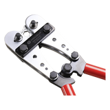 Pinza para Ponchar o Crimpar Terminales / 8 AWG a 4/0 AWG / 2 Troqueles Giratorios 8 Posiciones / Bloqueo de Precisión