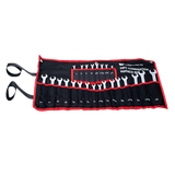 Juego de Llaves Combinadas / 24 Piezas / Métricas e Imperiales / Acero Cromo-Vanadio / Estuche Nylon Enrollable