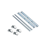Juego de 2 Herrajes Metálicos para Fijación de Gabinetes Línea PST de 60 cm de ancho. Aplicable en Poste Cuadrado o Redondo.
