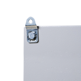 Juego de 4 Pestañas Metálicas para Fijación a Pared de Gabinetes Línea PST. Incluye tornillo y tuerca.