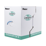 Bobina de Cable UTP 305 m. de Cobre, TX6000™ PanNet, Reelex, Azul, Categoría 6 Mejorado (23 AWG), PVC (CM), de 4 pares