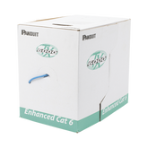 Bobina de Cable UTP 305 m. de Cobre, TX6000™ PanNet, Reelex, Azul, Categoría 6 Mejorado (23 AWG), LSZH (Bajo Humo, Cero Halógenos), de 4 pares