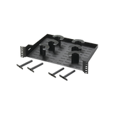 Charola Ventilada Para Administración de Cable en Racks o Gabinetes, con 6 Postes para Control de Holgura, de 19in, 2 UR, Color Negro