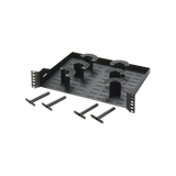 Charola Ventilada Para Administración de Cable en Racks o Gabinetes, con 6 Postes para Control de Holgura, de 19in, 2 UR, Color Negro