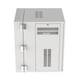 Gabinete PanZone de Montaje en Pared, de 19in, Puerta con Ventana de Seguridad, 18 UR, 762mm de Profundidad, Color Blanco