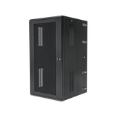 Gabinete PanZone de Montaje en Pared, de 19in, Puerta Ventilada, 26 UR, 635mm de Profundidad, Color Negro