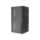 Gabinete PanZone de Montaje en Pared, de 19in, Puerta con Ventana de Seguridad, 26 UR, 635mm de Profundidad, Color Negro