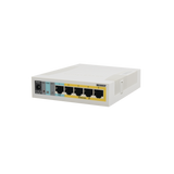 (RB260GSP) Switch Mikrotik 5 puertos PoE (Pasivo) (1in/4out) Gigabit Ethernet y 1 SFP