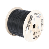 Carrete de 2 km de Fibra Óptica Aérea redonda (Figura 0) G.657B3 tipo Drop, Monomodo, 1 hilo, forro de 3 mm, Span 100 m