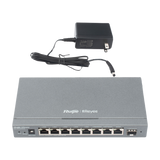 Router Balanceador con Función SD-WAN, 8 puertos gigabit y 1 puerto SFP, soporta 4x WAN configurables, hasta 200 clientes.