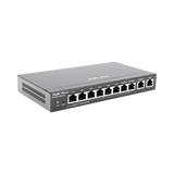 Router Balanceador con Función SD-WAN, 6 puertos LAN y 2 puertos LAN/WAN POE+ af/at gigabit hasta 110w, 1 puertos LAN/WAN gigabit y 1 Puerto WAN gigabit, hasta 350 clientes con desempeño de 1.5 Gbps asimétricos