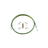 Jumper para Aterrizar Equipos en Racks o Gabinetes, 6 AWG, con Terminal Doblada a 45 Grados, Para Conexión a Tierra y Terminal Recta Para Equipos, 61 cm de Largo