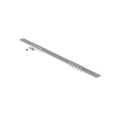 Barra de Conexión a Tierra, Para Rack de 19", Con 20 Orificios Para Conexión Rápida de Equipos, Incluye 20 Tornillos # 12-24 x 1/2" Instalados