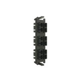 Placa acopladora de Fibra Óptica Quick-Pack, Con 6 Conectores SC Duplex (12 Fibras), Negro
