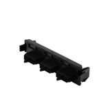 Placa acopladora de Fibra Óptica Quick-Pack, Con 3 Conectores SC Duplex (6 Fibras), Negro
