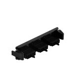 Placa acopladora de Fibra Óptica Quick-Pack, Con 3 Conectores SC Duplex (6 Fibras), Negro